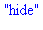 hide