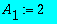 A[1] := 2