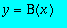 y = B(x)