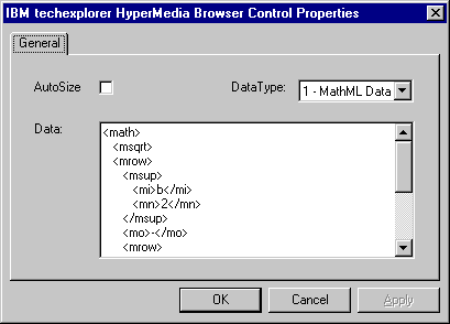 techexplorer ActiveX control properties